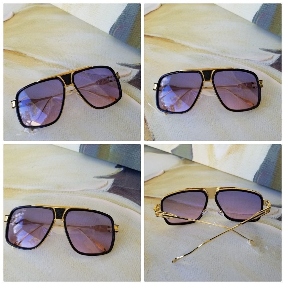 Retro Aviator Sunglasses For Men Women Vintage Squ